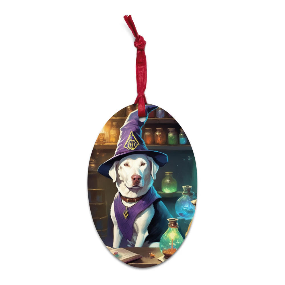 PugMug Custom Penny Wooden Ornament