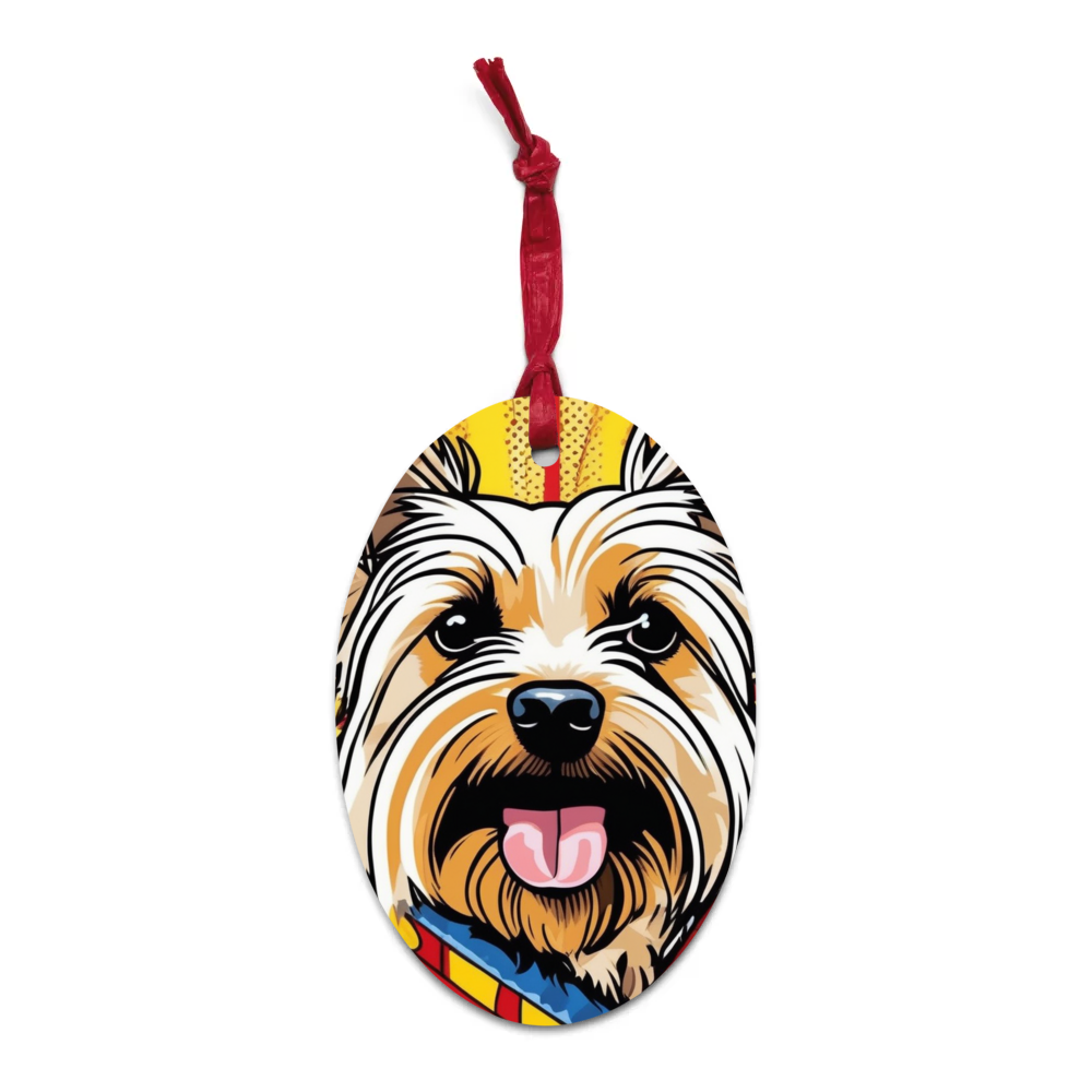 PugMug Custom Cairn Terrier Wooden Ornament