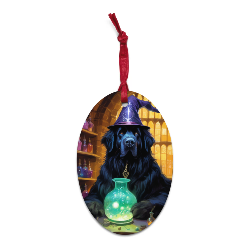 PugMug Custom Newfoundland Wooden Ornament