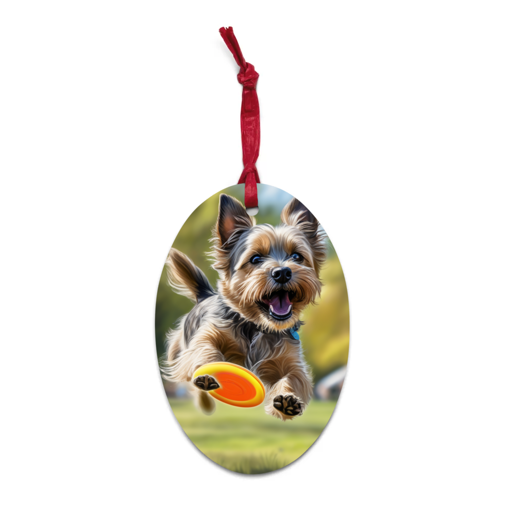 PugMug Custom Cairn Terrier Wooden Ornament