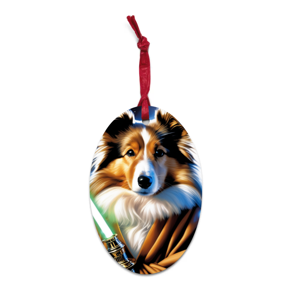 PugMug Custom Shetland Sheepdog Wooden Ornament