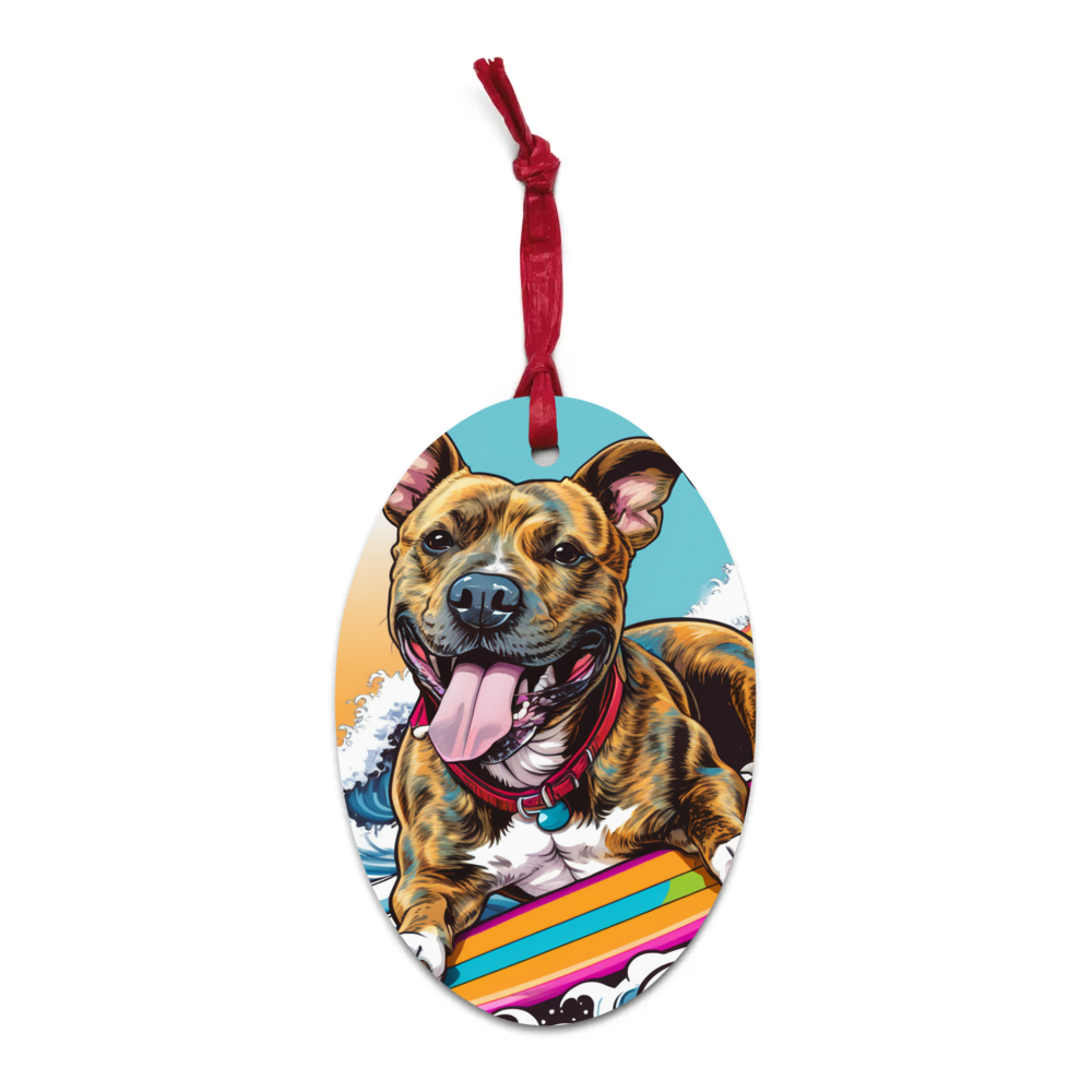 PugMug Custom Tony Hawk Wooden Ornament