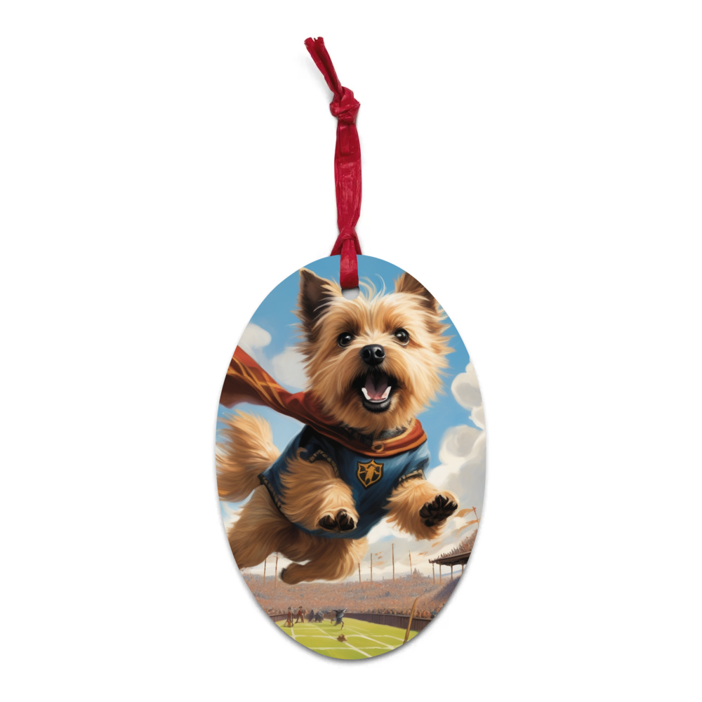 PugMug Custom Cairn Terrier Wooden Ornament