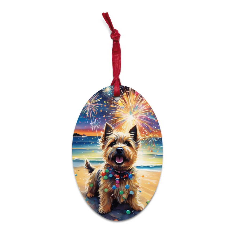 PugMug Custom Cairn Terrier Wooden Ornament