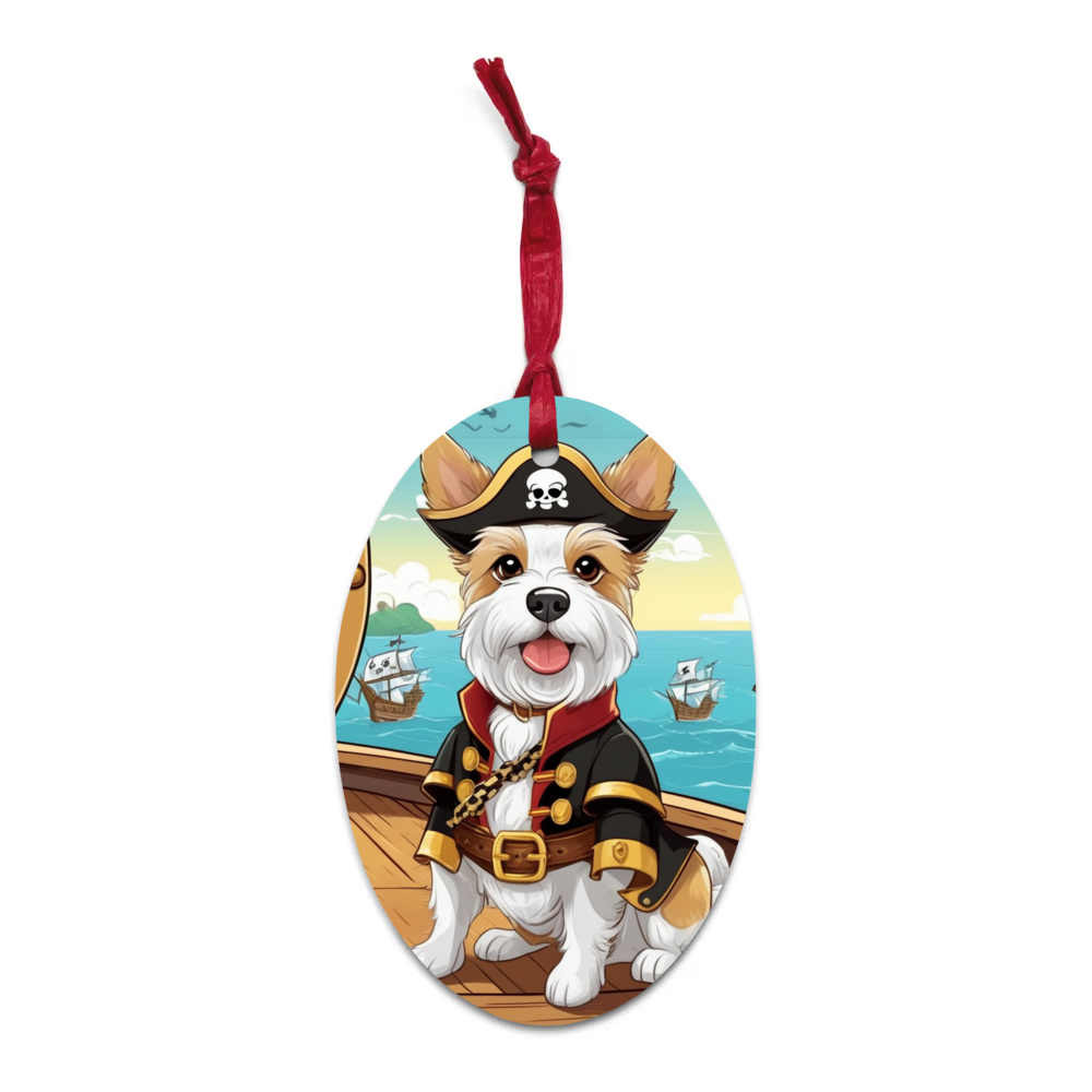 PugMug Custom Luna Wooden Ornament