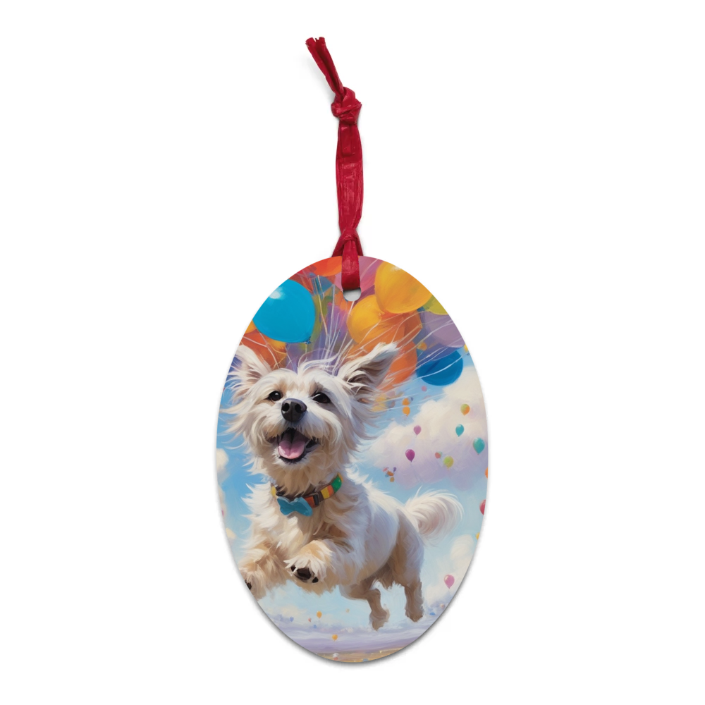 PugMug Custom Leo Wooden Ornament