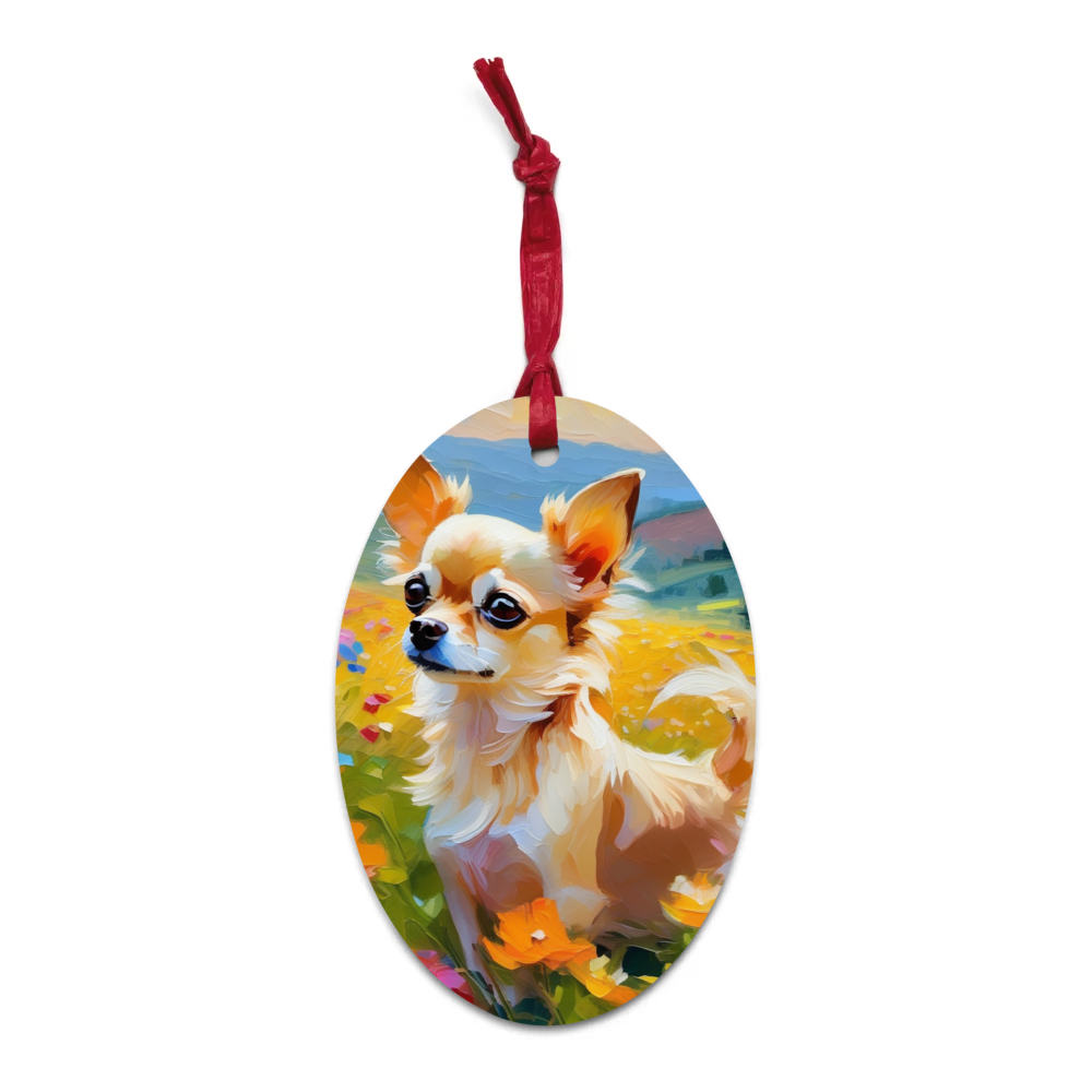 PugMug Custom Chihuahua Wooden Ornament