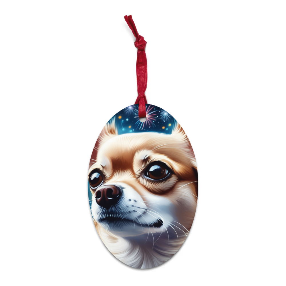 PugMug Custom Chihuahua Wooden Ornament