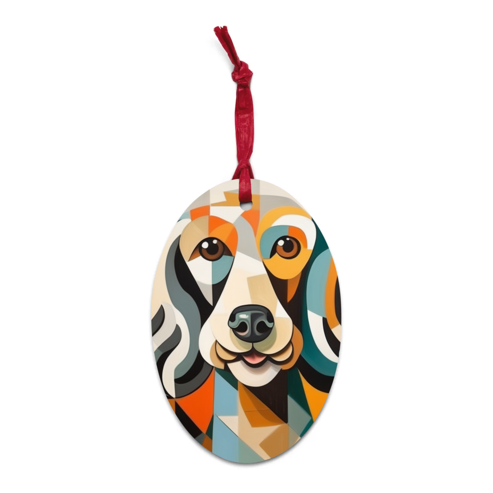 PugMug Custom Tan Poodle Wooden Ornament