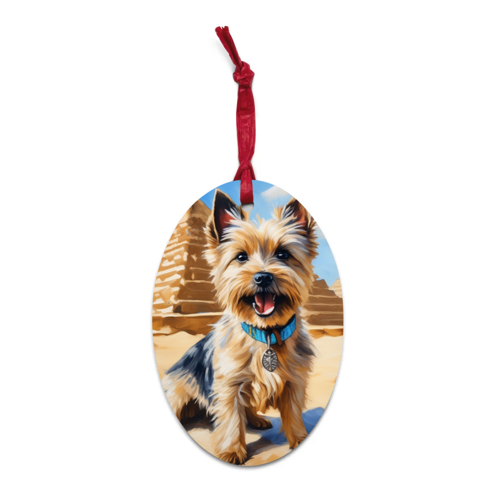 PugMug Custom Cairn Terrier Wooden Ornament