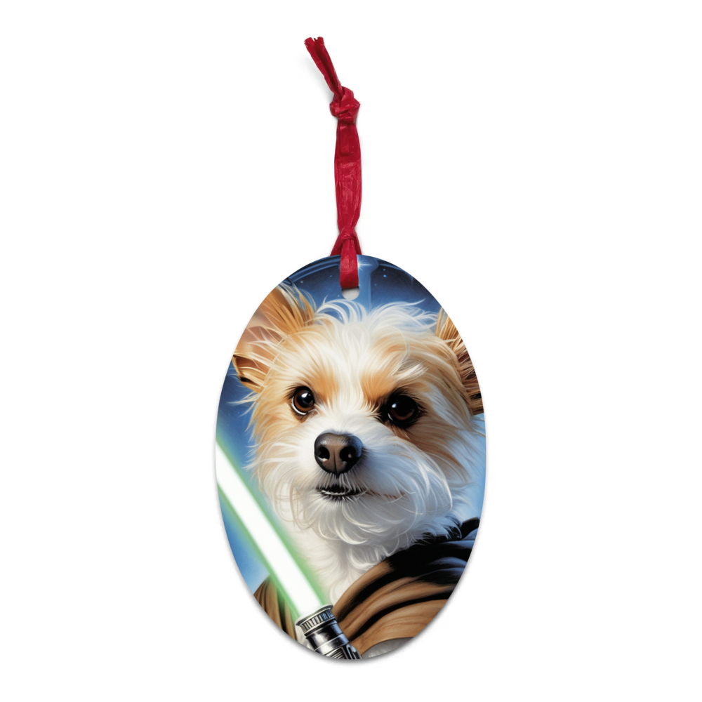 PugMug Custom Luna Wooden Ornament