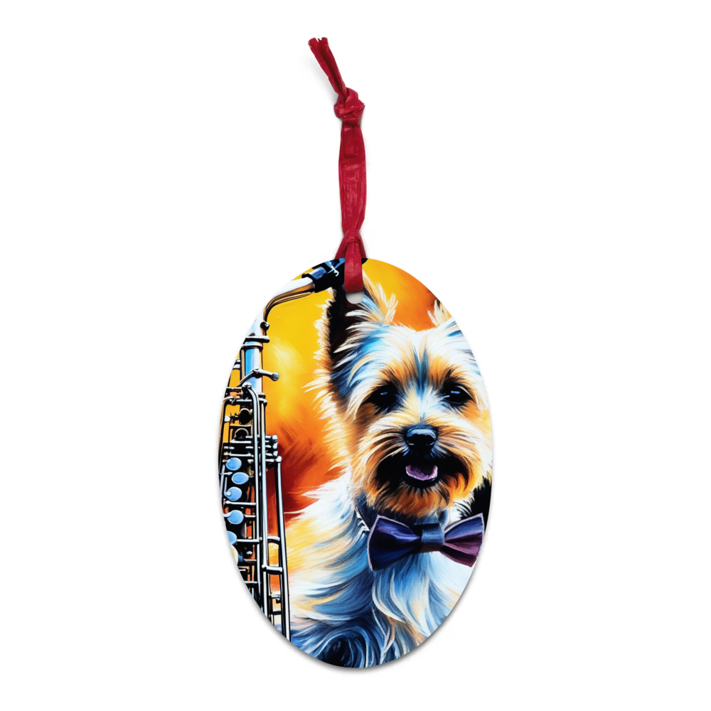 PugMug Custom Cairn Terrier Wooden Ornament