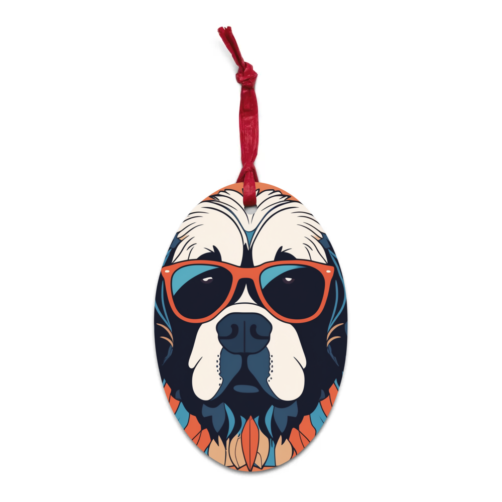 PugMug Custom Newfoundland Wooden Ornament