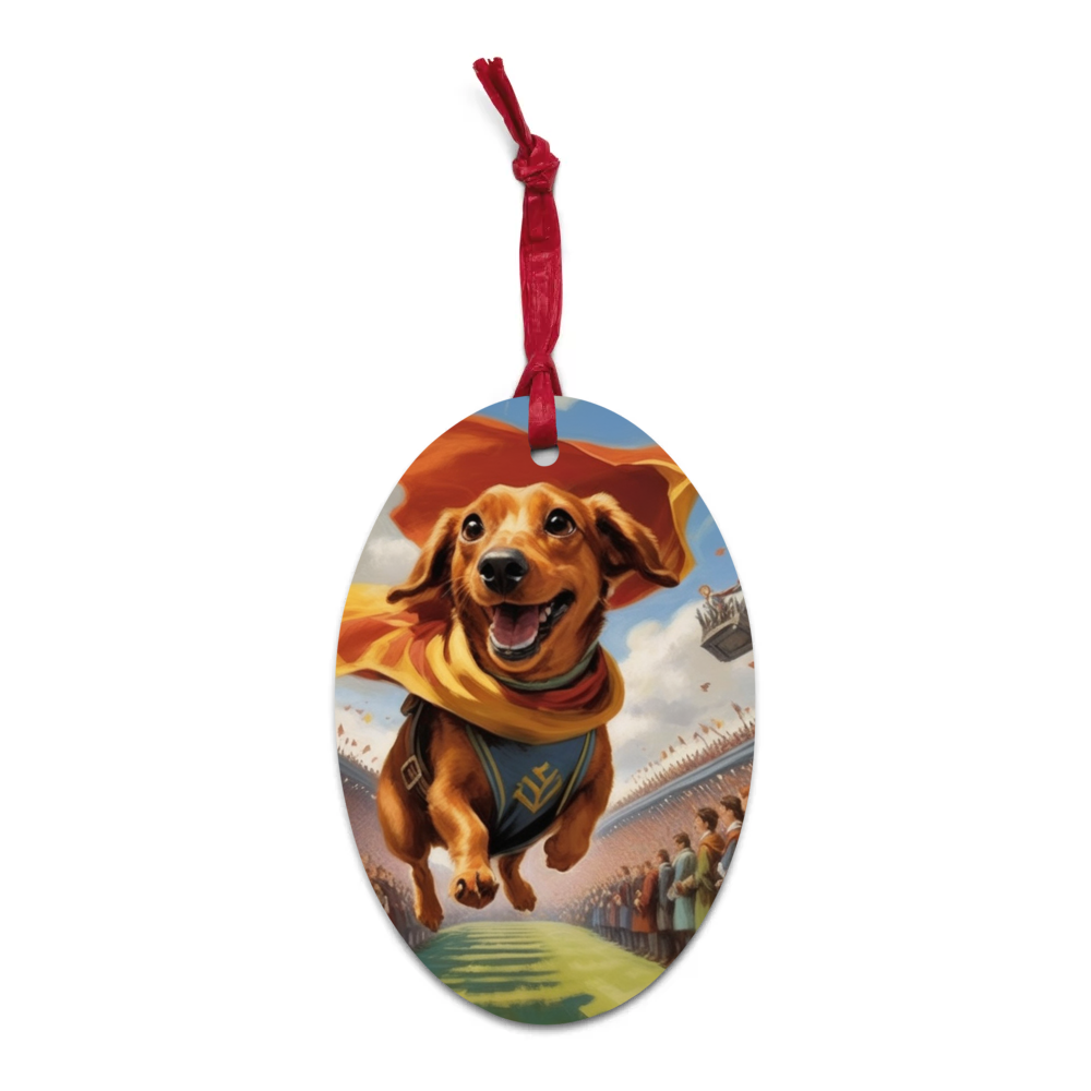 PugMug Custom Rex Wooden Ornament