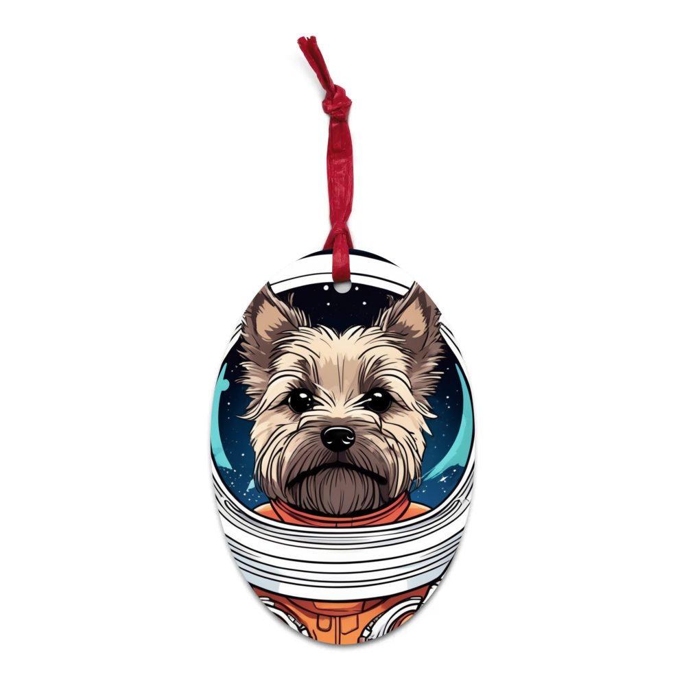 PugMug Custom Cairn Terrier Wooden Ornament