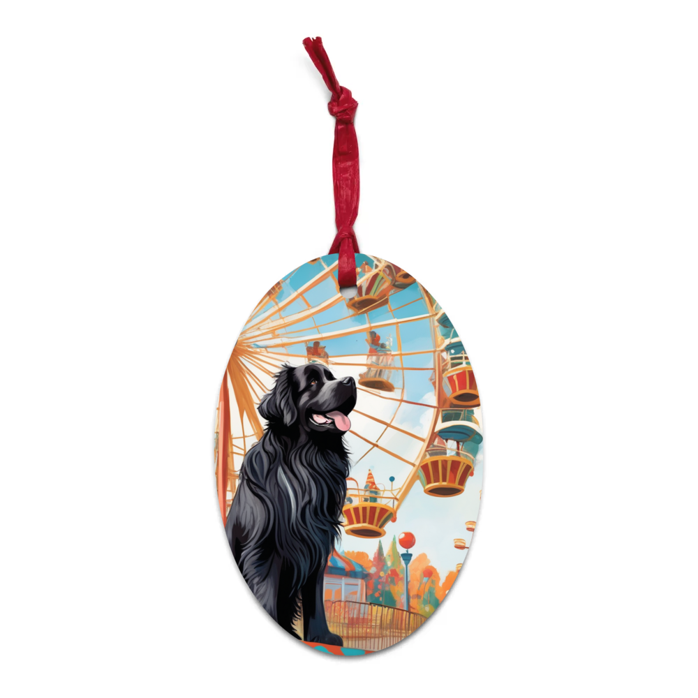 PugMug Custom Newfoundland Wooden Ornament