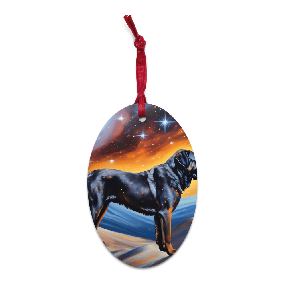 PugMug Custom Mastiff Wooden Ornament