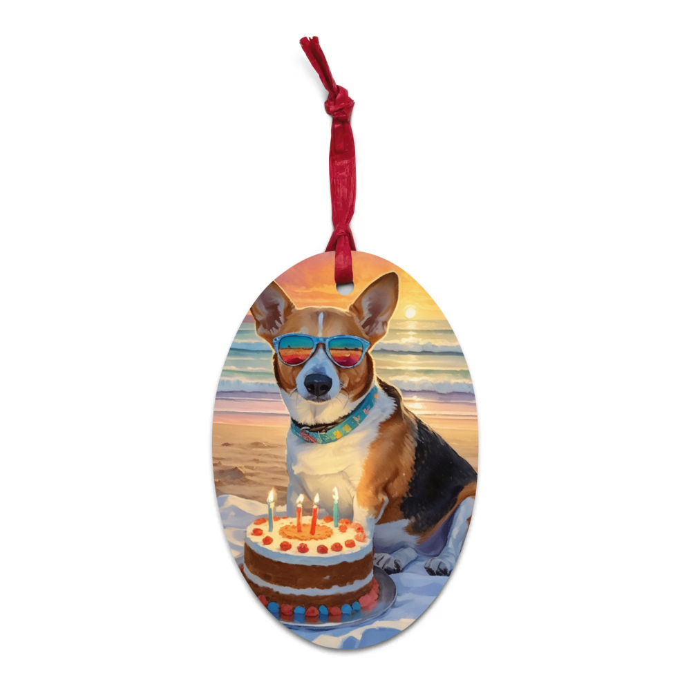 PugMug Custom Munchkin Wooden Ornament