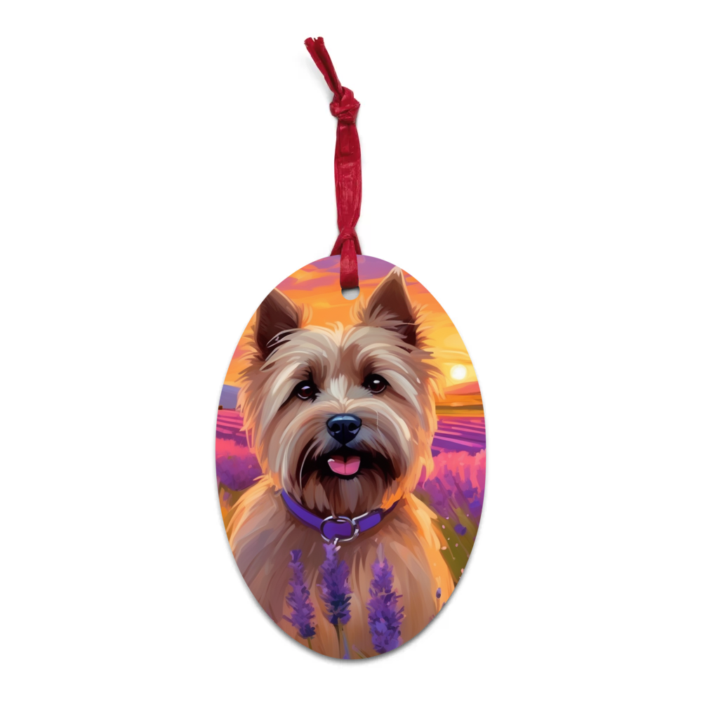 PugMug Custom Cairn Terrier Wooden Ornament