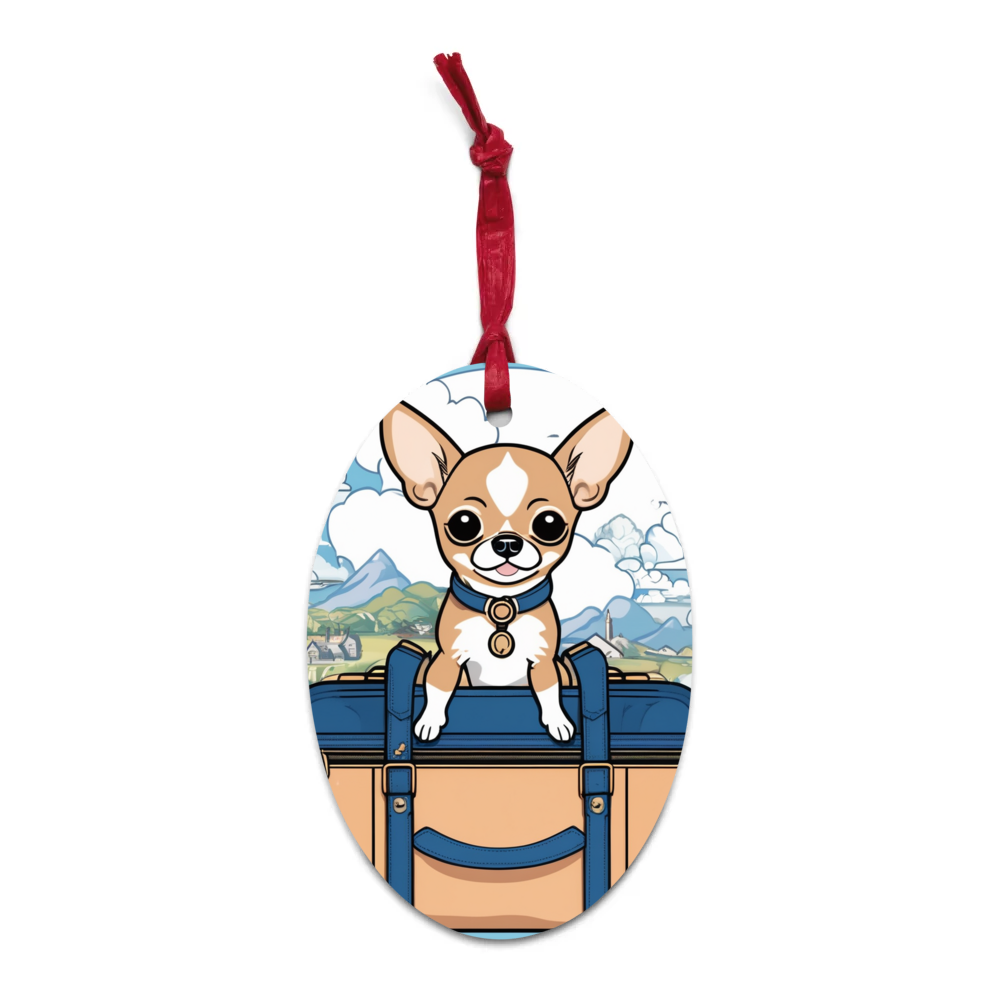 PugMug Custom Chihuahua Wooden Ornament