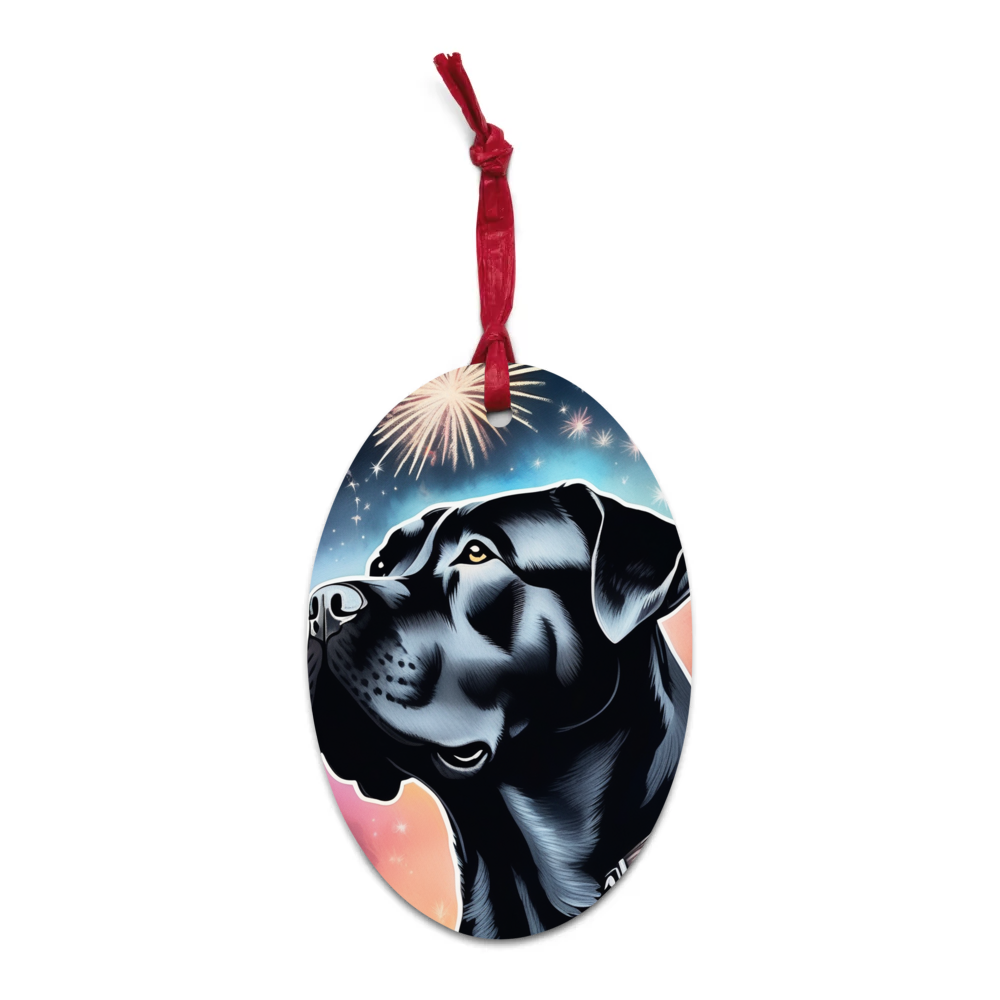 PugMug Custom Cane Corso Wooden Ornament