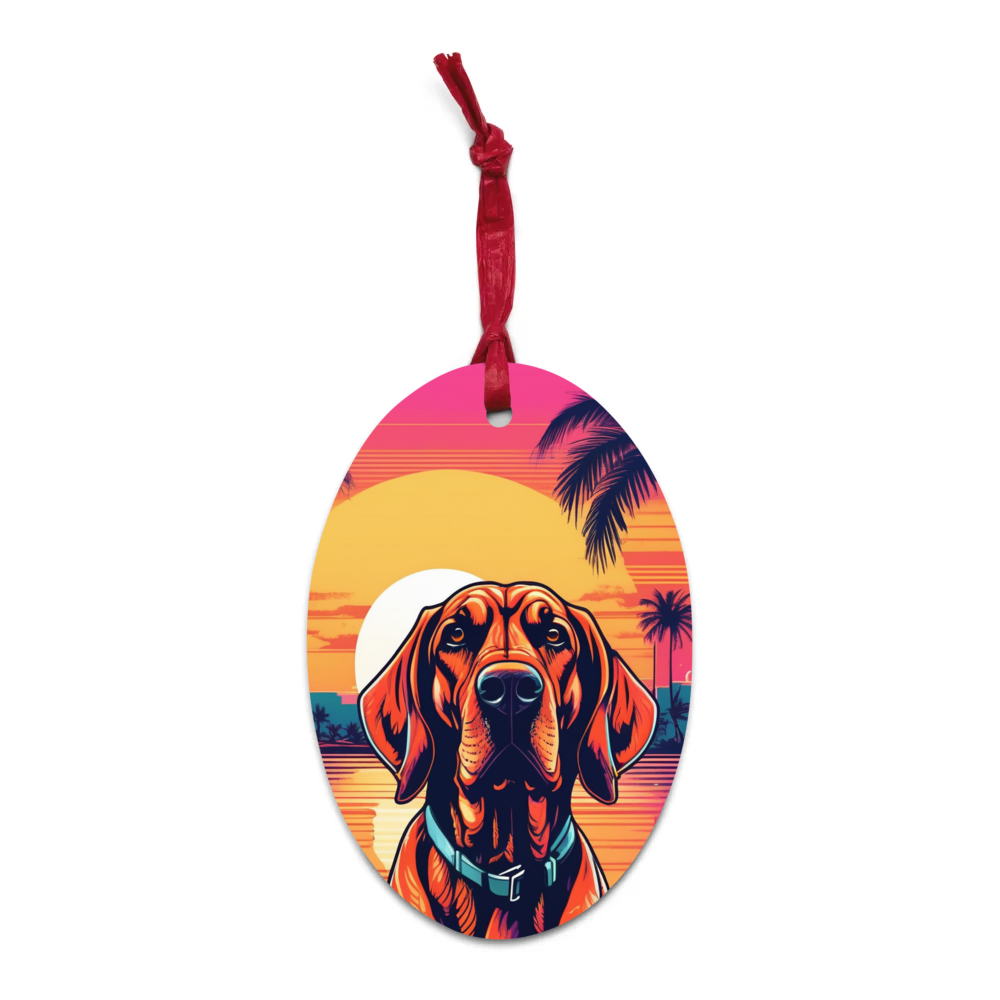 PugMug Custom Pet Wooden Ornament