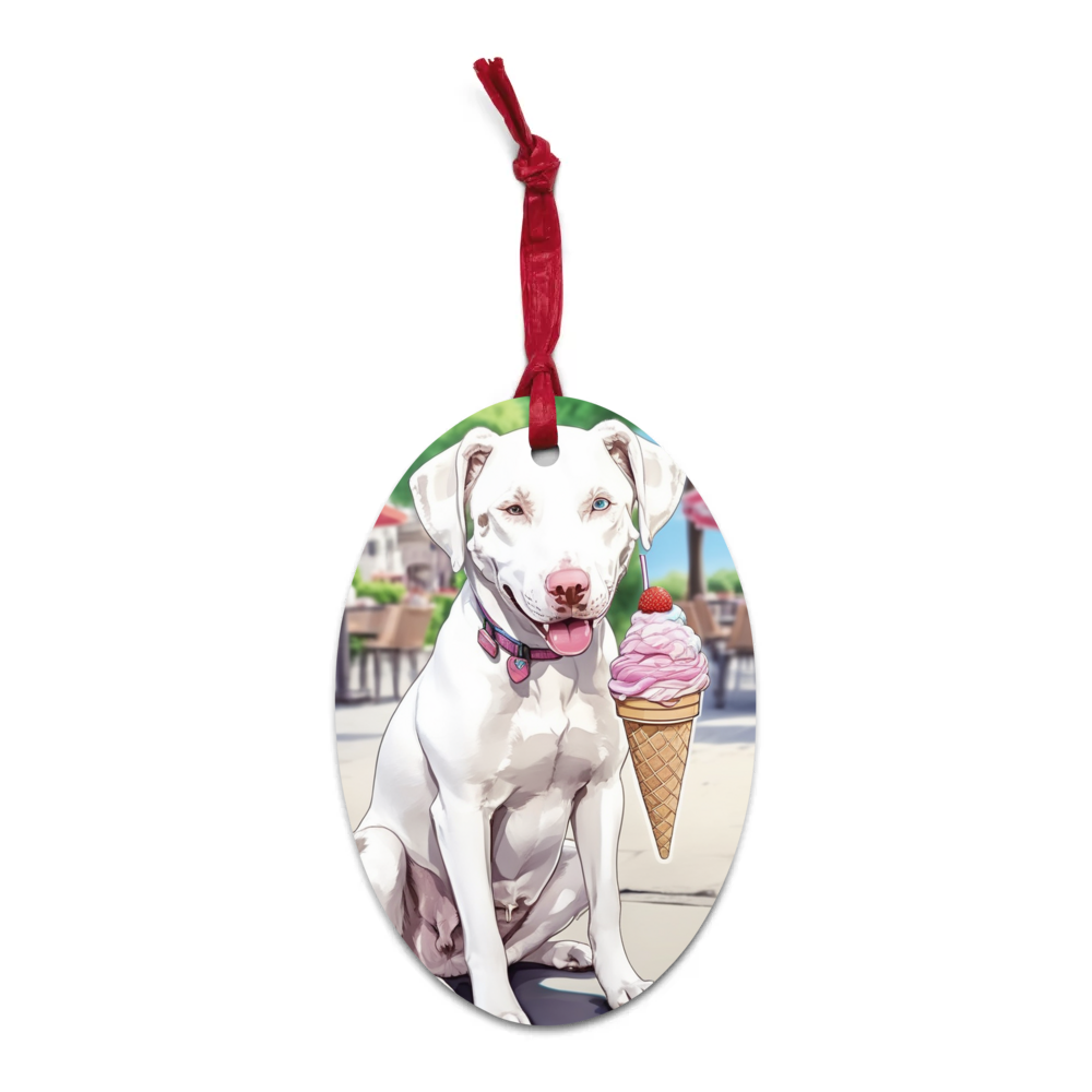 PugMug Custom Penny Wooden Ornament