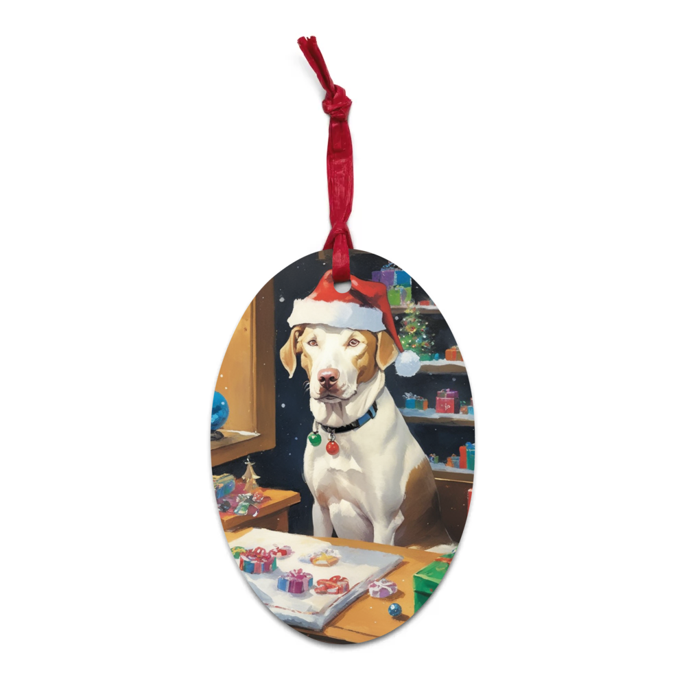 PugMug Custom Penny Wooden Ornament