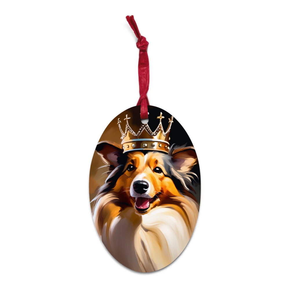 PugMug Custom Shetland Sheepdog Wooden Ornament