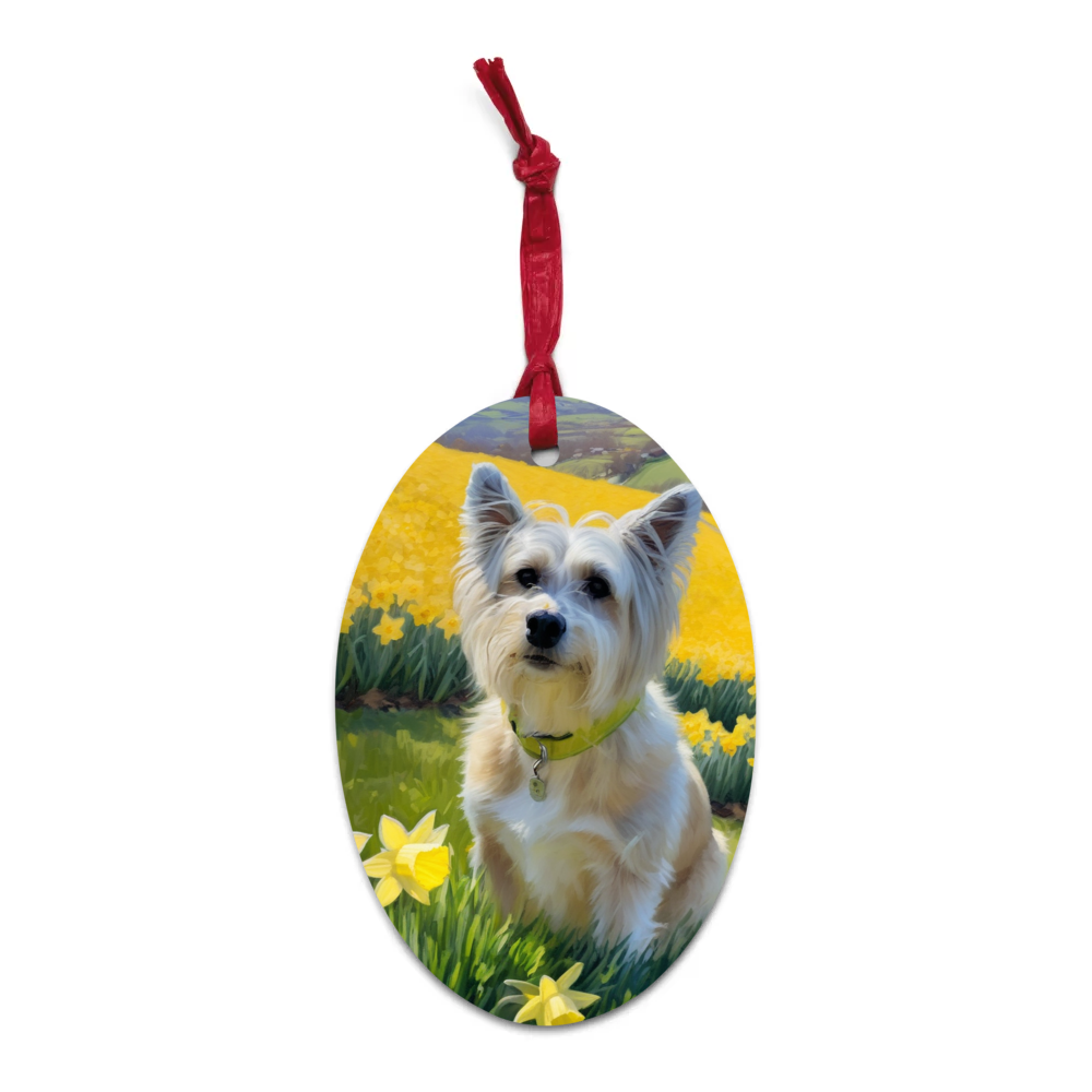 PugMug Custom Leo Wooden Ornament