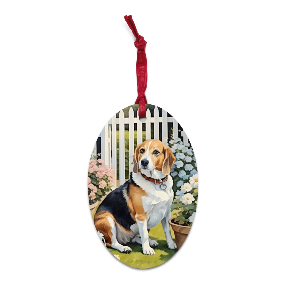 PugMug Custom Munchkin Wooden Ornament