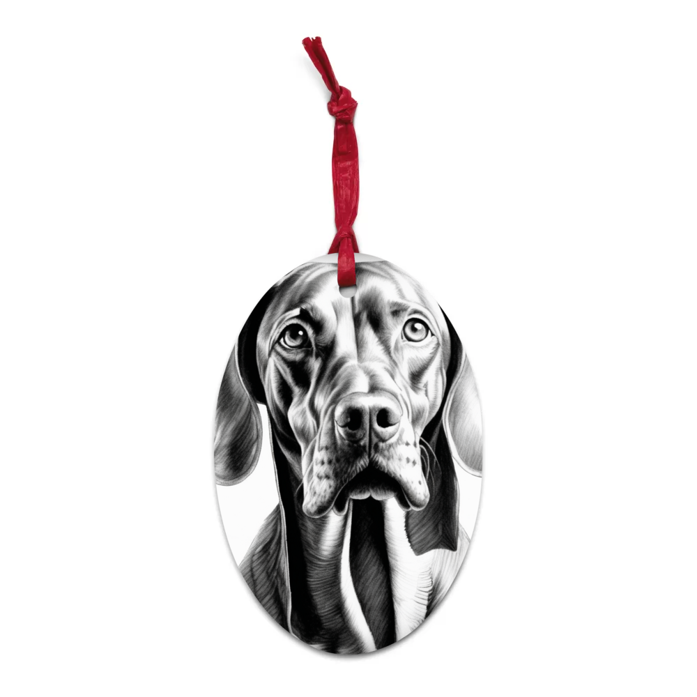 PugMug Custom Vizsla Wooden Ornament