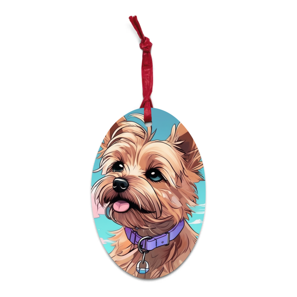 PugMug Custom Cairn Terrier Wooden Ornament