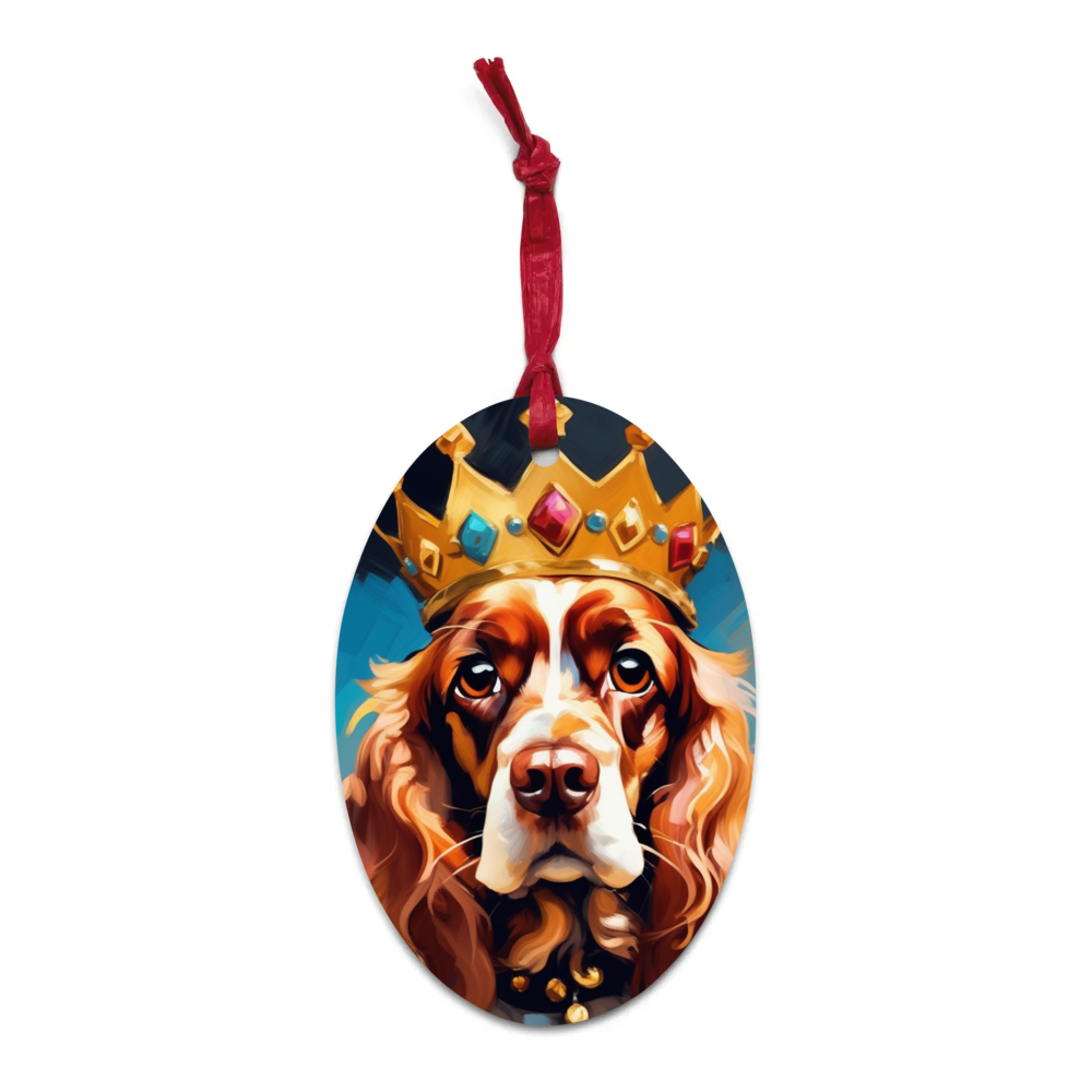 PugMug Custom Cocker Spaniel Wooden Ornament