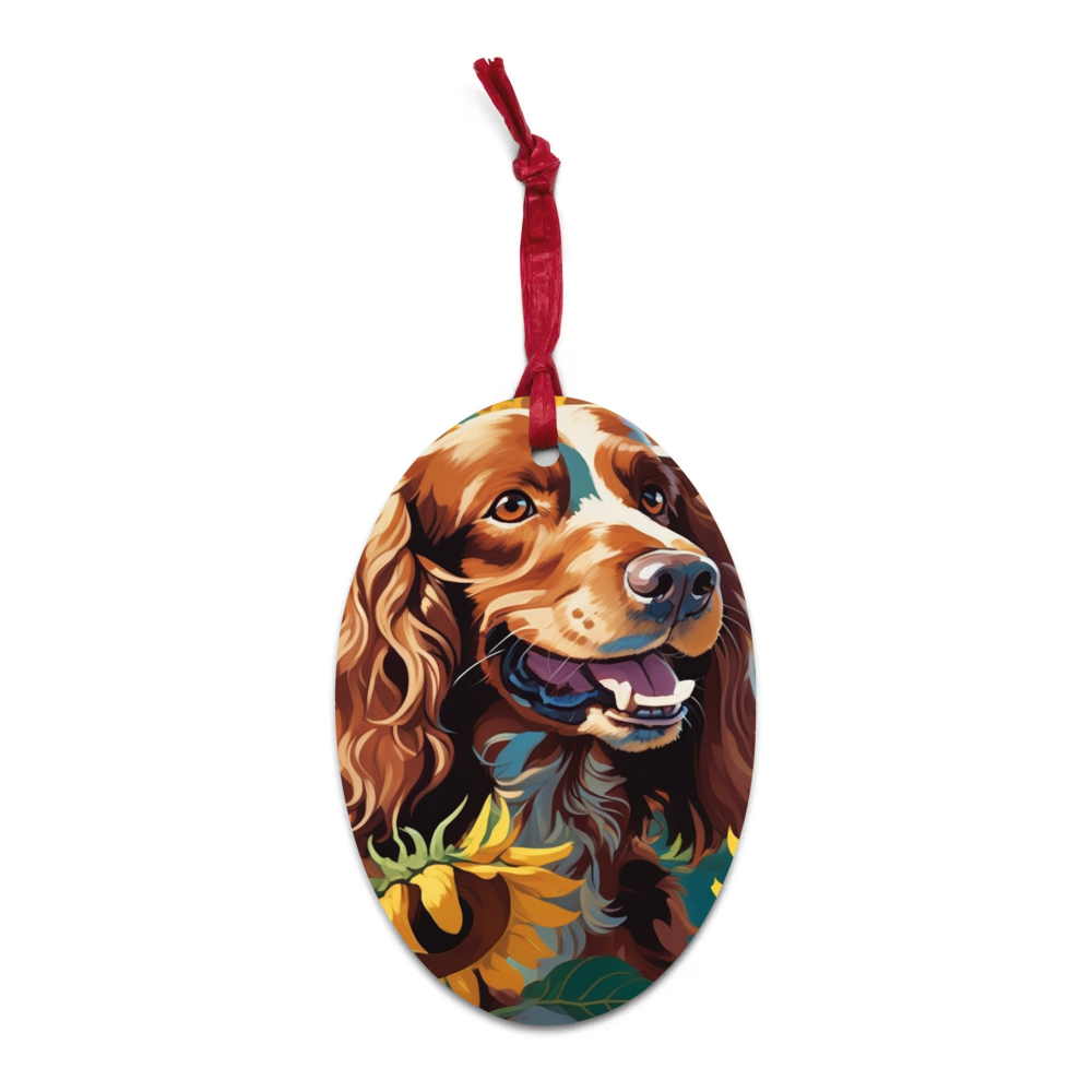 PugMug Custom Cocker Spaniel Wooden Ornament