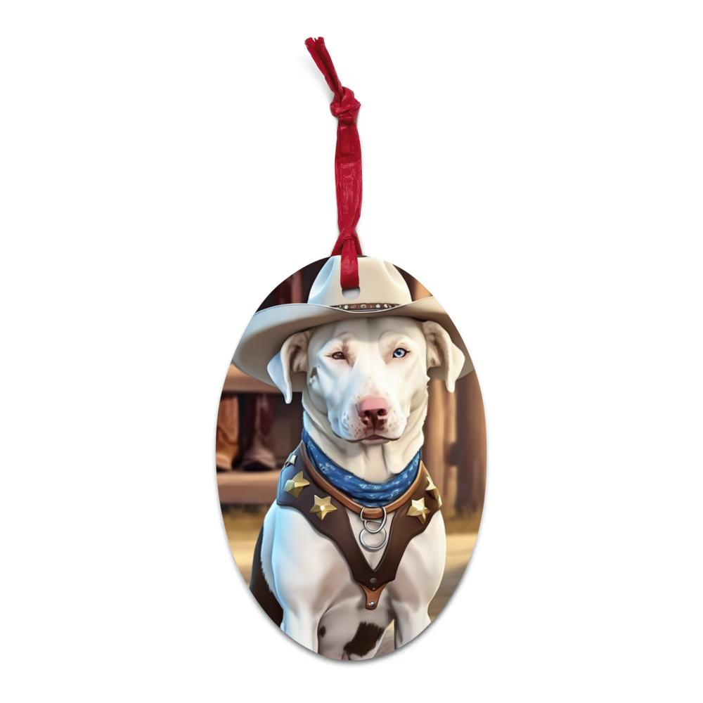 PugMug Custom Penny Wooden Ornament