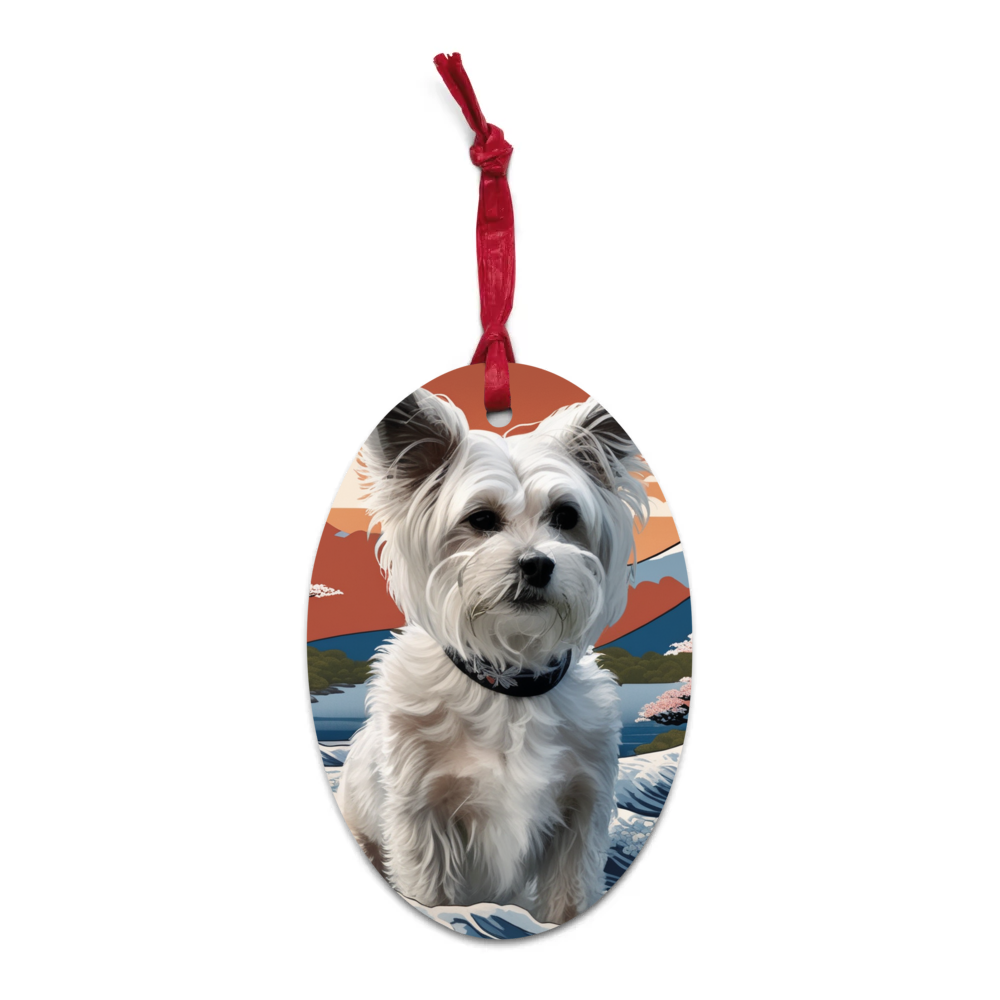 PugMug Custom Leo Wooden Ornament