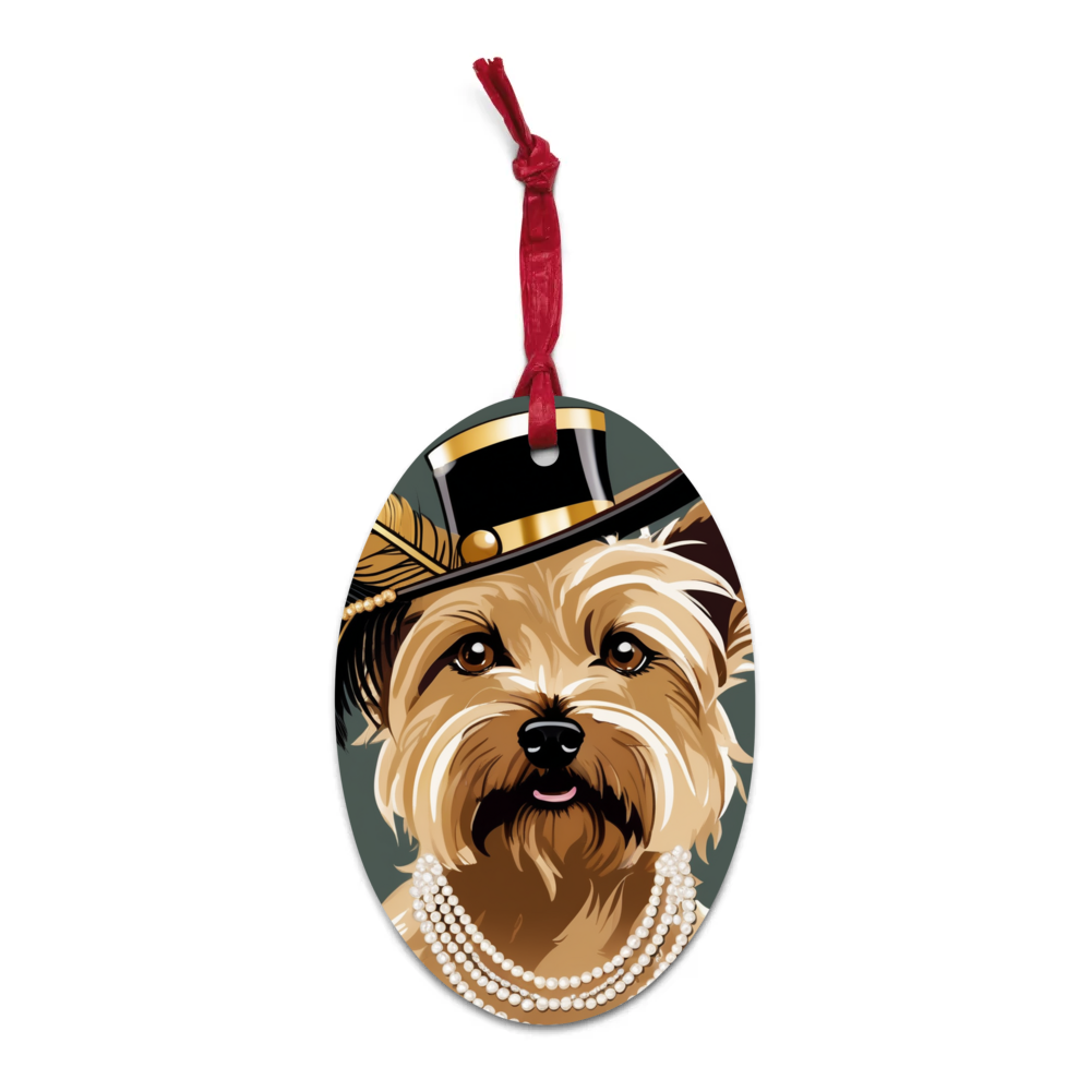 PugMug Custom Cairn Terrier Wooden Ornament