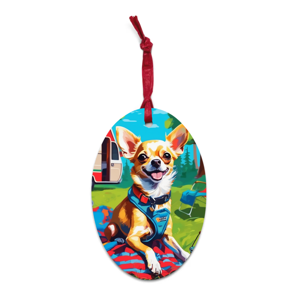 PugMug Custom Chihuahua Wooden Ornament