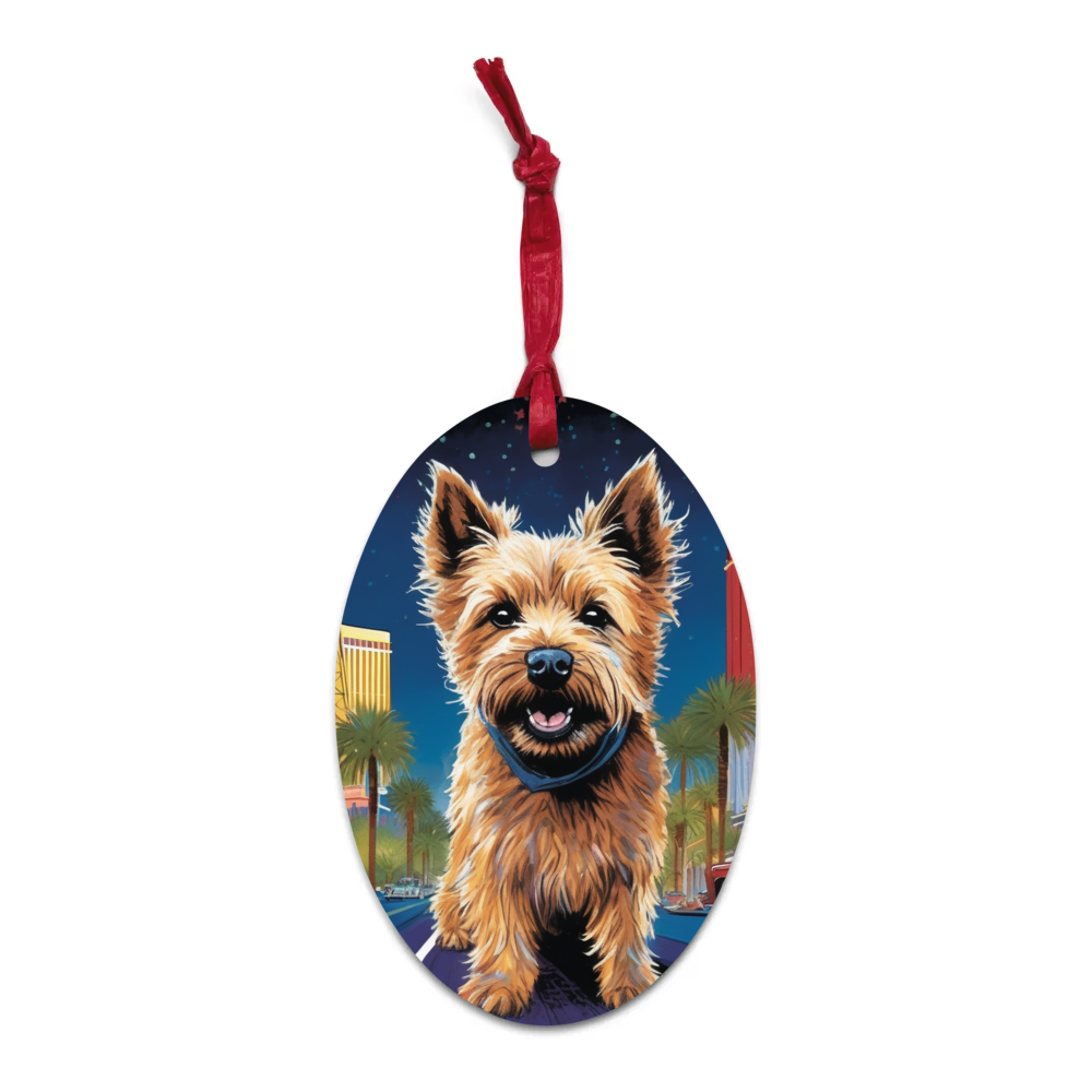 PugMug Custom Cairn Terrier Wooden Ornament
