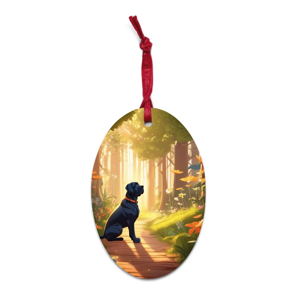 PugMug Custom Mastiff Wooden Ornament