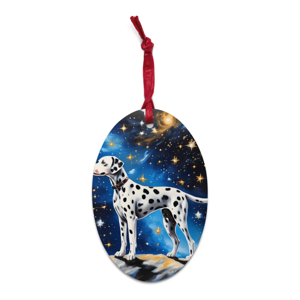 PugMug Custom Dalmatian Wooden Ornament