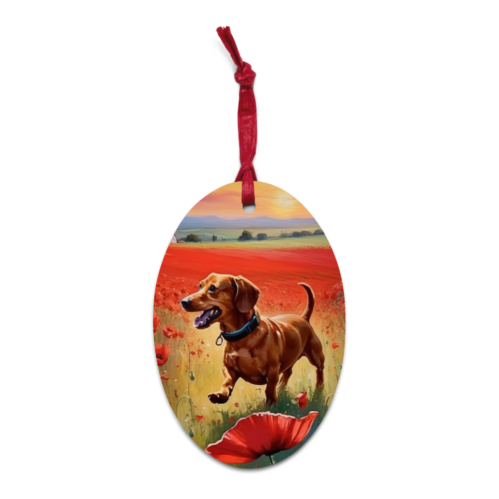 PugMug Custom Rex Wooden Ornament