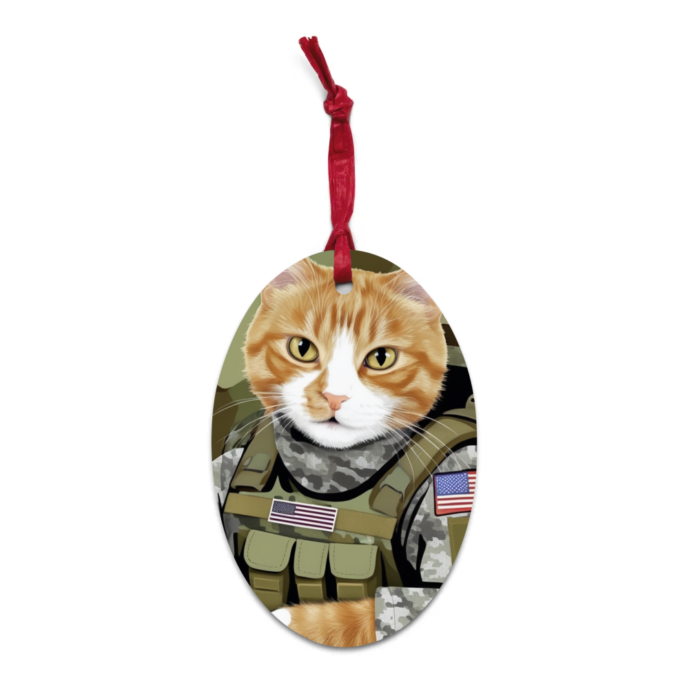 PugMug Custom Jack Jack Wooden Ornament