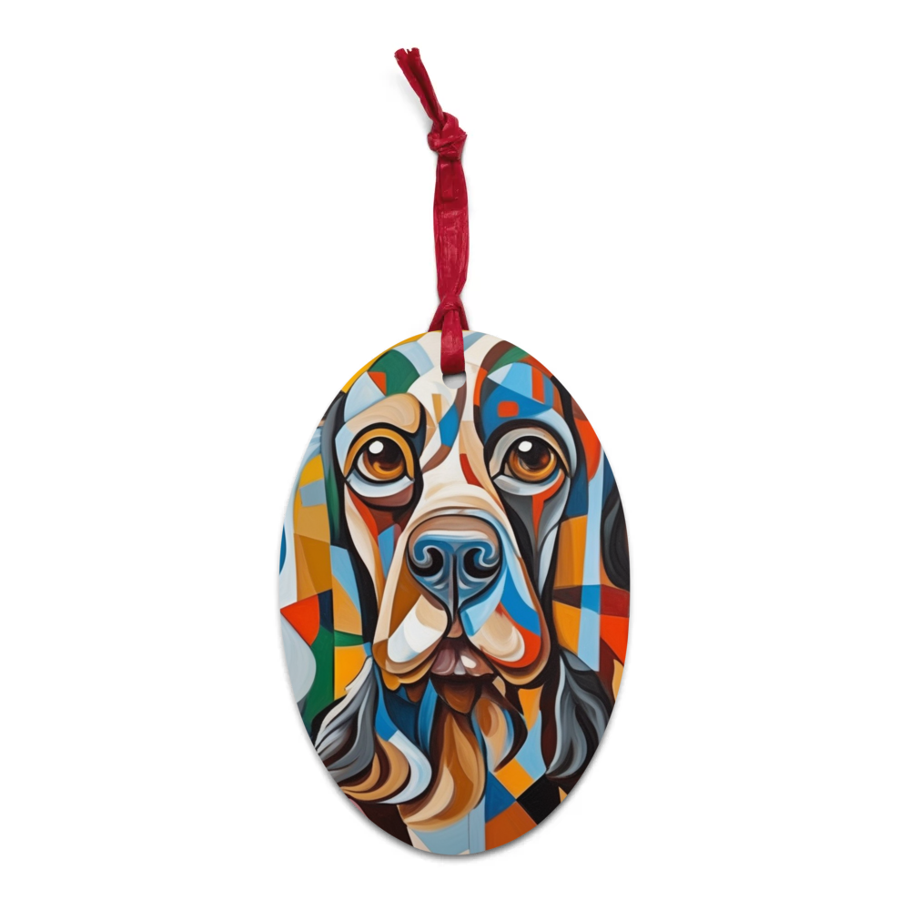 PugMug Custom Cocker Spaniel Wooden Ornament