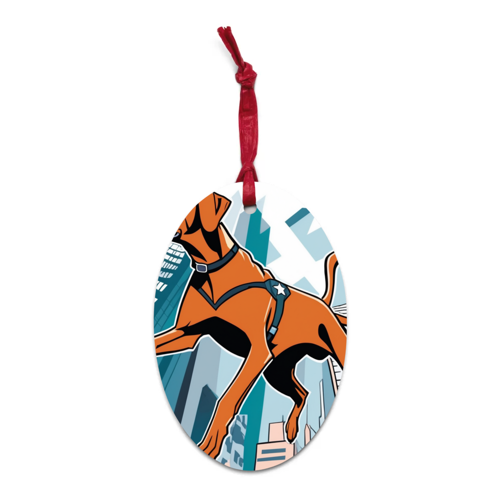 PugMug Custom Vizsla Wooden Ornament