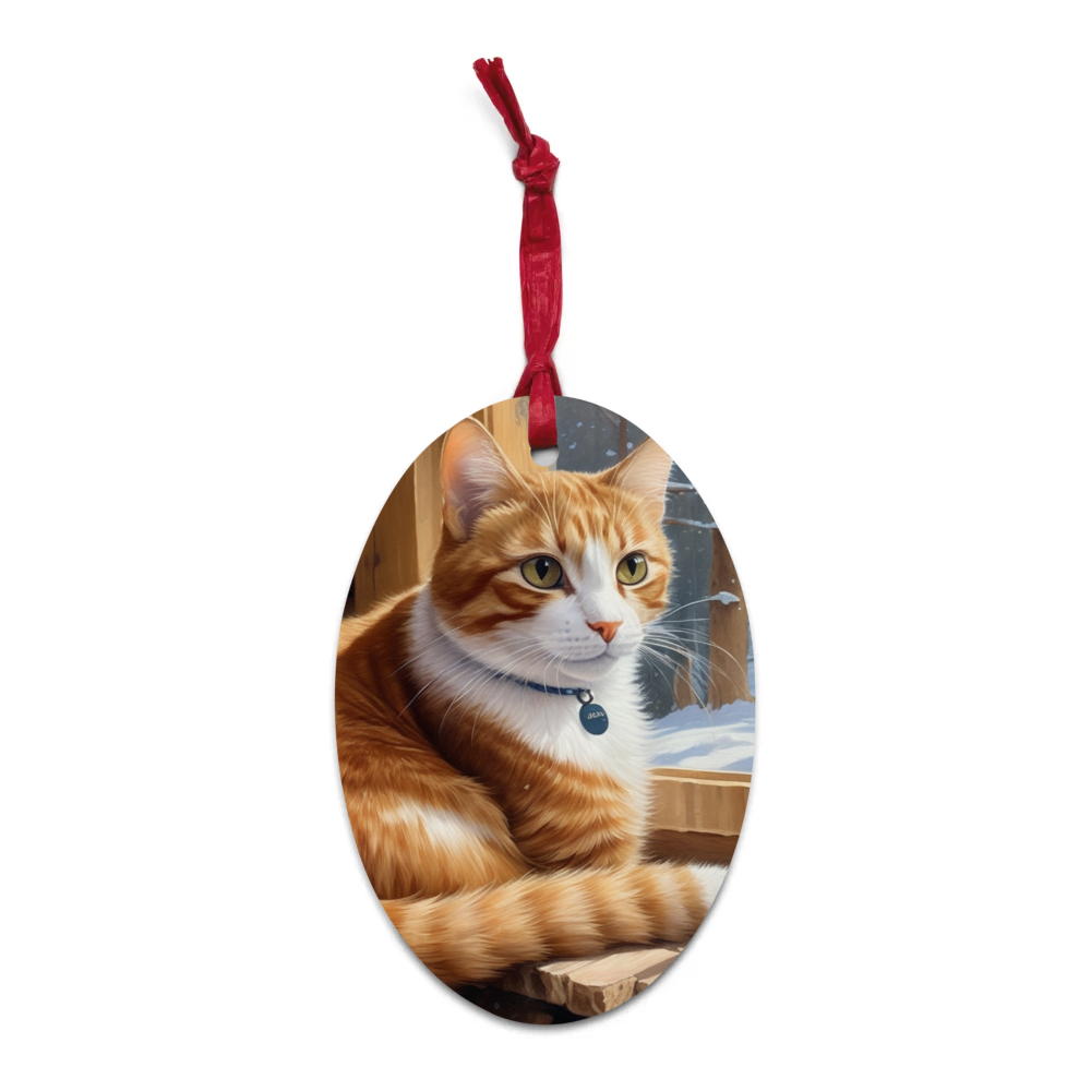 PugMug Custom Jack Jack Wooden Ornament