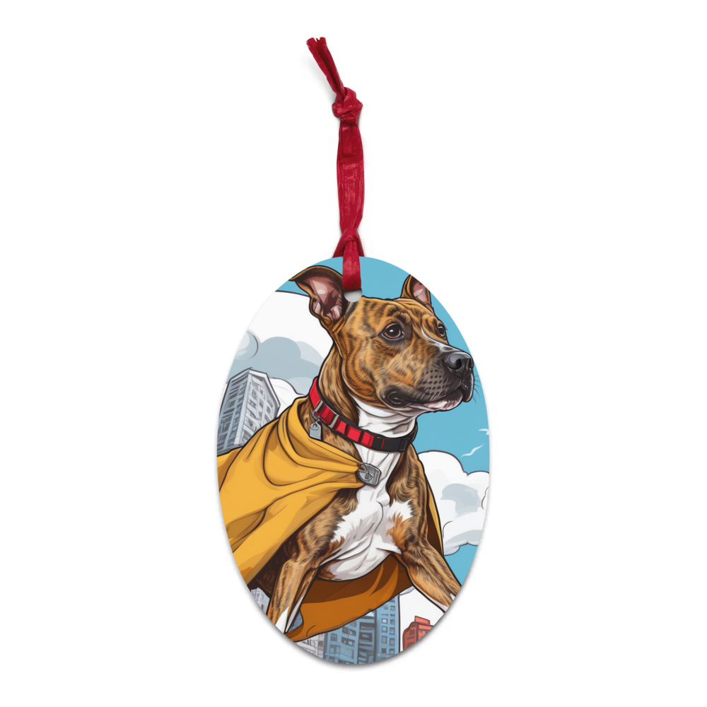 PugMug Custom Tony Hawk Wooden Ornament