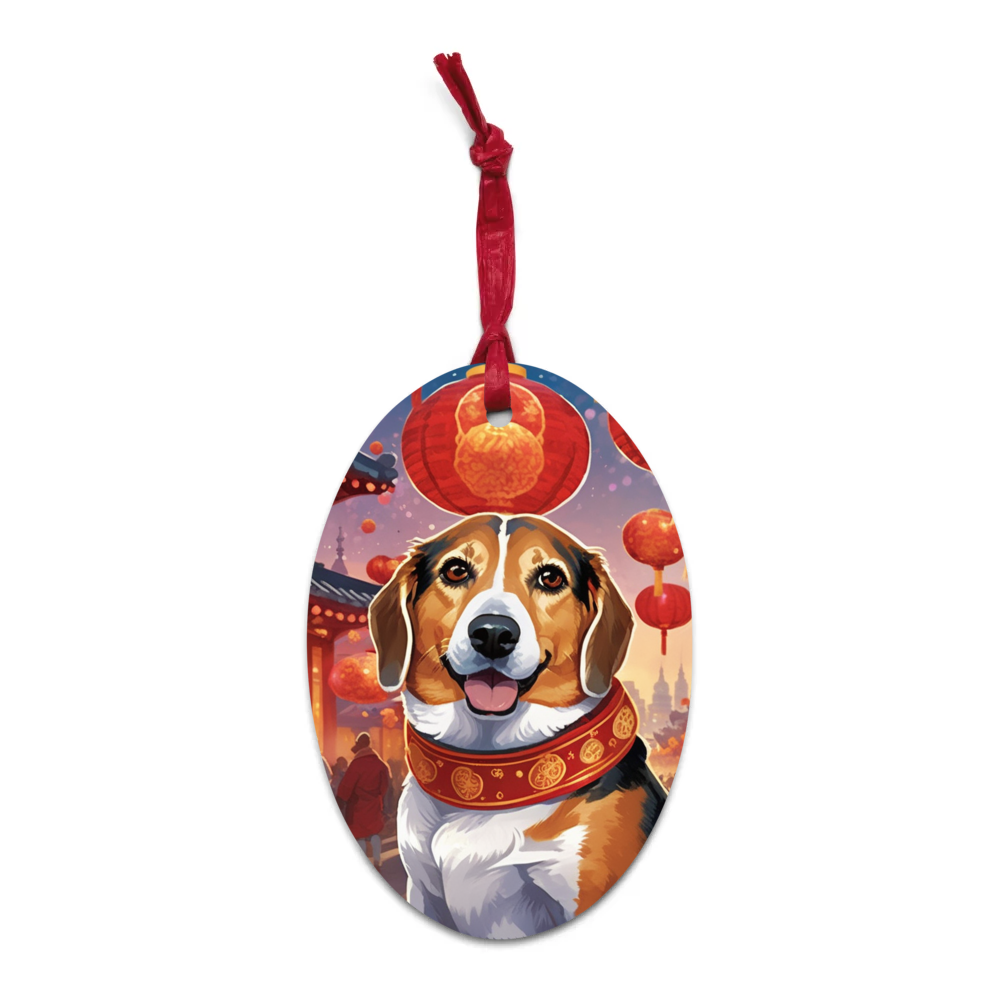 PugMug Custom Munchkin Wooden Ornament