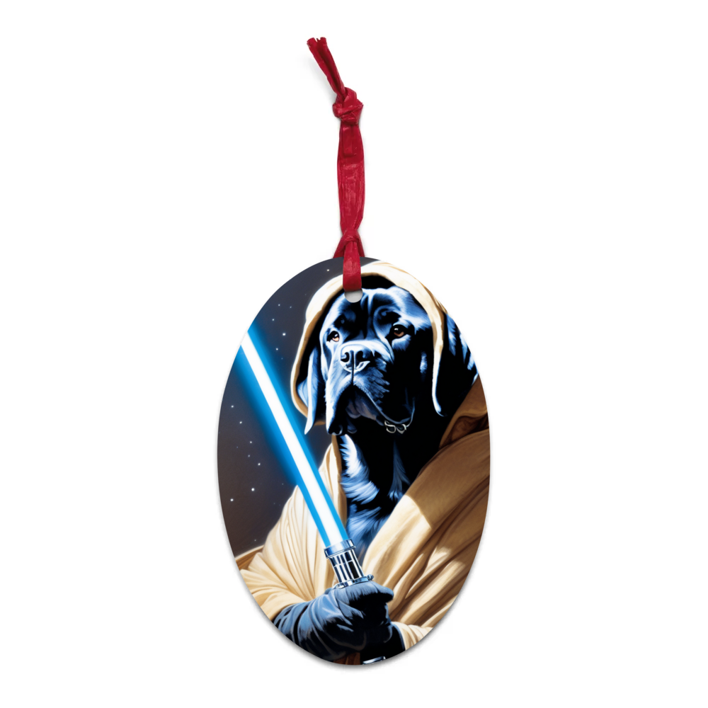 PugMug Custom Mastiff Wooden Ornament